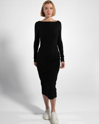 Geripptes Langarmkleid | Bild 7