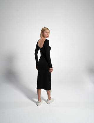 Geripptes Langarmkleid | Bild 11