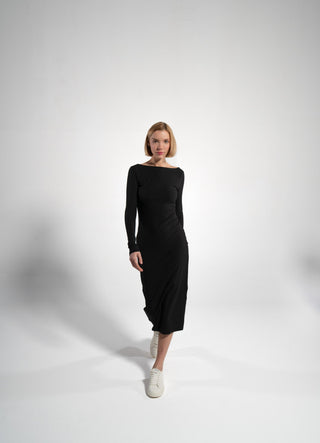 Geripptes Langarmkleid | Bild 9