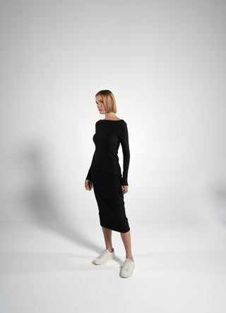 Geripptes Langarmkleid | Bild 13