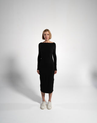 Geripptes Langarmkleid | Bild 14