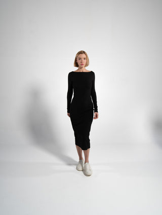 Geripptes Langarmkleid | Bild 10