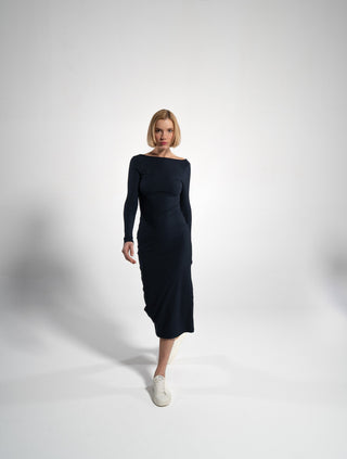 Geripptes Langarmkleid | Bild 17