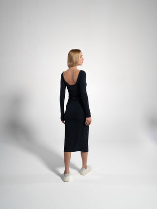 Geripptes Langarmkleid | Bild 18