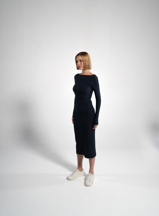 Geripptes Langarmkleid | Bild 20