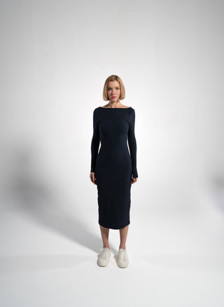 Geripptes Langarmkleid | Bild 21