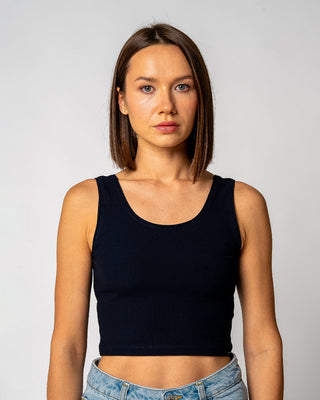 Geripptes Crop Top | Bild 5