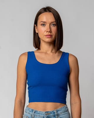 Geripptes Crop Top
