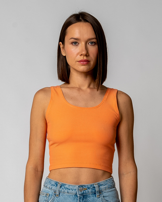 Geripptes Crop Top