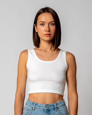 Geripptes Crop Top | Bild 9