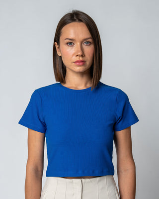 Geripptes Cropped T-Shirt | Bild 23
