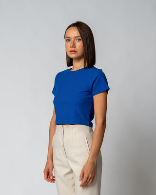 Geripptes Cropped T-Shirt | Bild 26