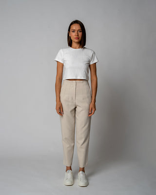 Geripptes Cropped T-Shirt | Bild 13