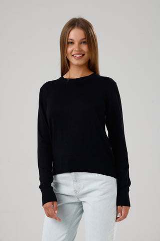 Damen Rundhals-Pullover