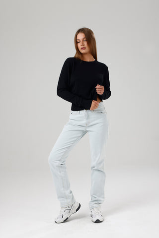 Damen Rundhals-Pullover