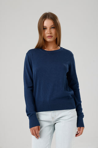 Damen Rundhals-Pullover