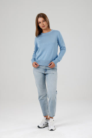 Damen Rundhals-Pullover