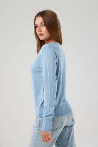 Damen Rundhals-Pullover
