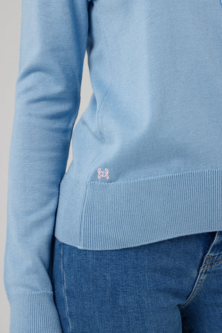 Damen Strickjacke mit Rundhalsausschnitt