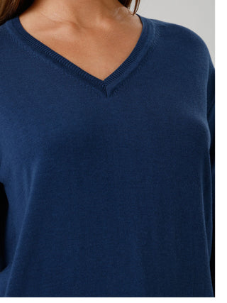 Damen Pullover mit V-Ausschnitt