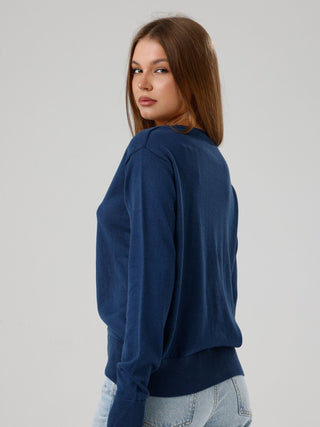Damen Pullover mit V-Ausschnitt