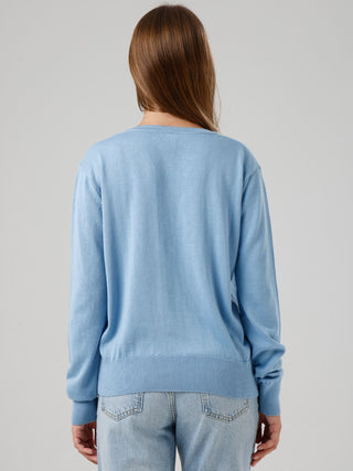 Damen Pullover mit V-Ausschnitt