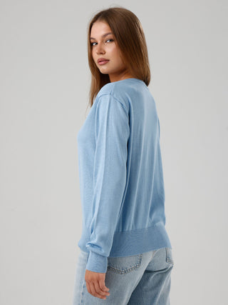 Damen Pullover mit V-Ausschnitt