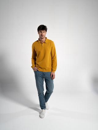 2ER SET HERREN LANGARM-POLOSHIRT | NAVY/SENFGELB